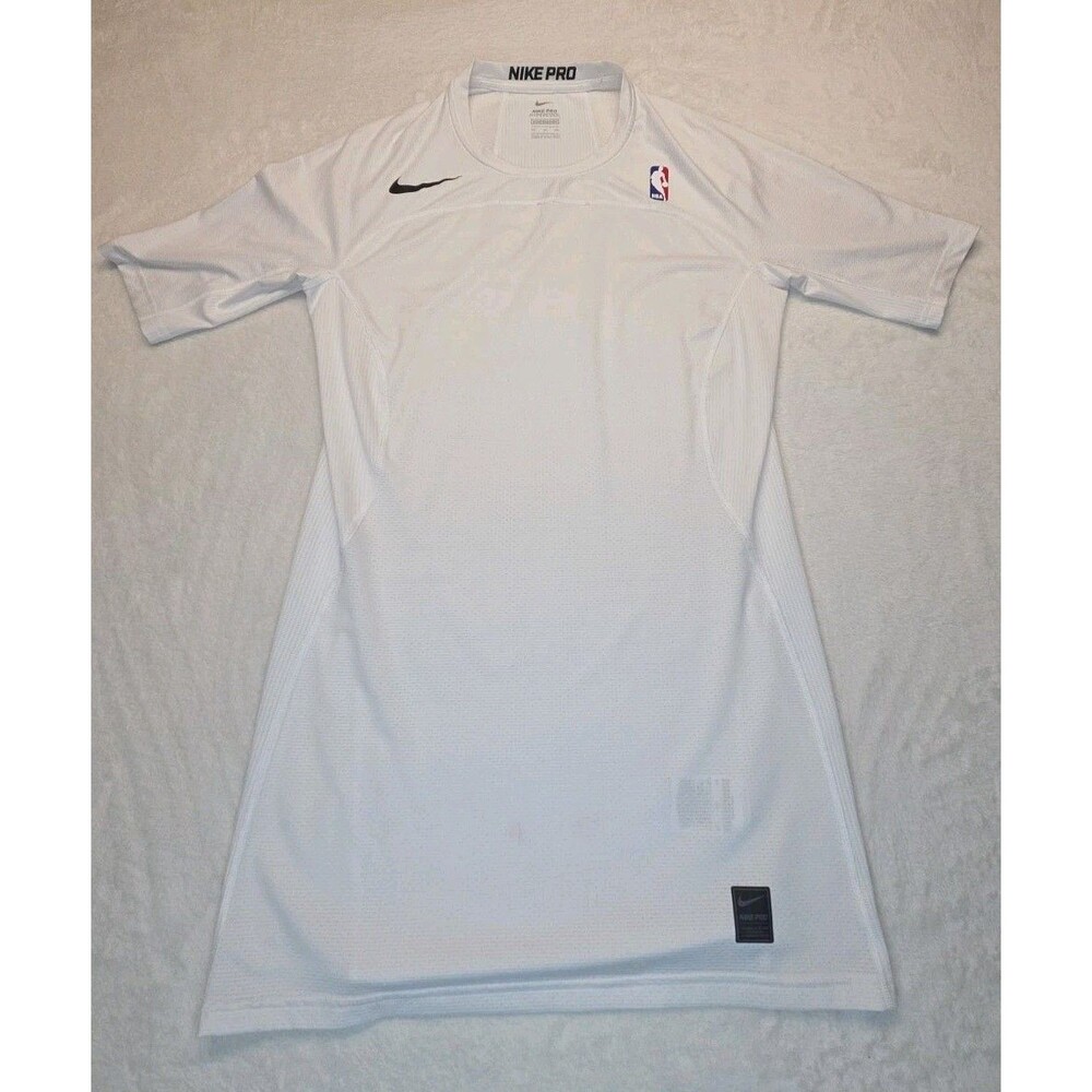Nike Pro Hypercool NBA Team Player Issue Compression Shirt White Size XLT